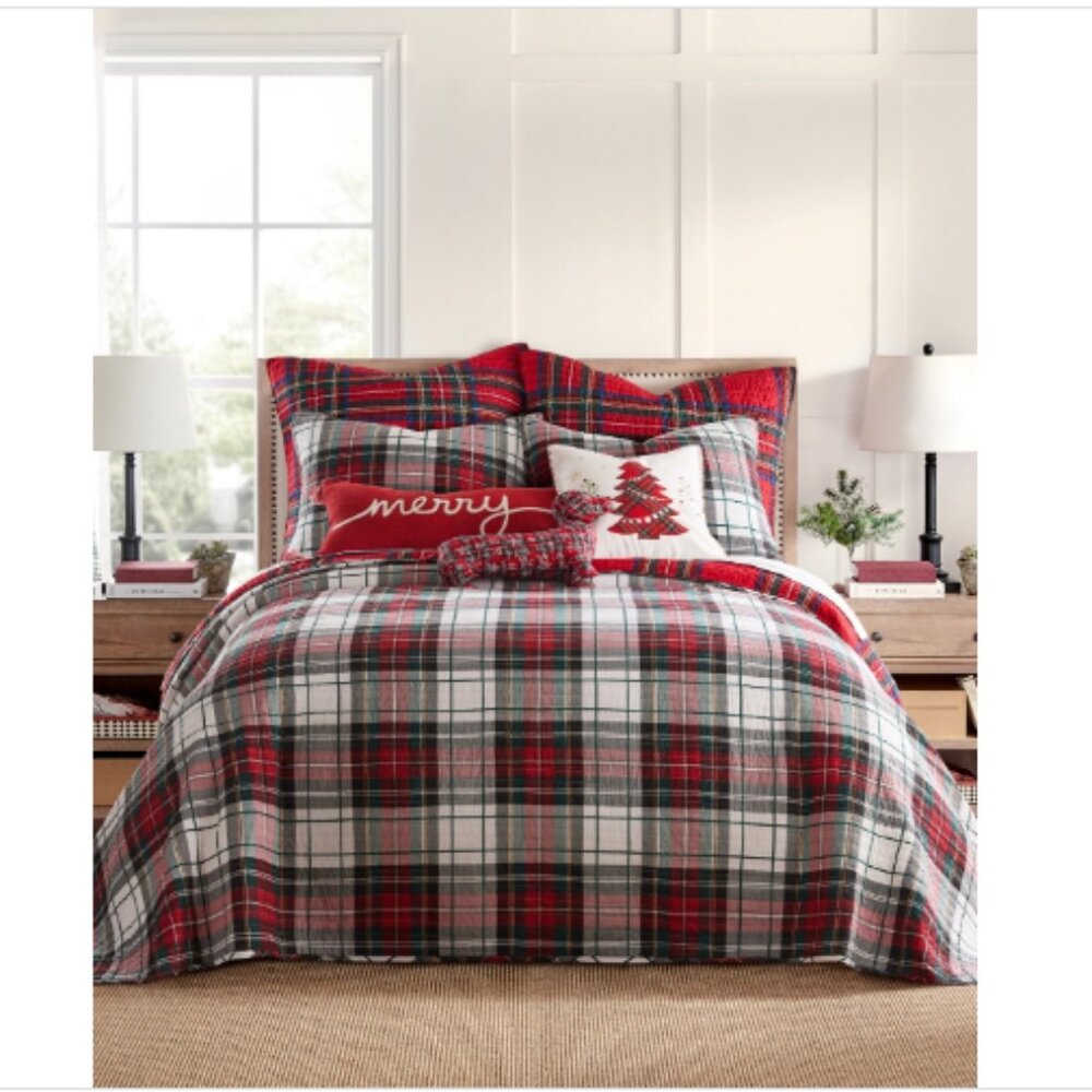 Levtex Home Spencer Plaid Bedspread, Multicolored